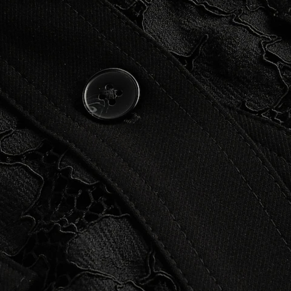 NWT Lace Button Front Cargo Straight Leg Jumpsuit Sz XS - Picture 8 of 8